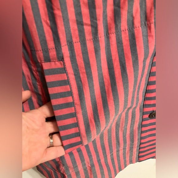 Cabi Regatta Shacket Button Down‎ Striped Womens Size Medium NWT - Picture 7 of 12